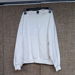 Wild Fable Cream Crewneck Boxy Sweat Shirt